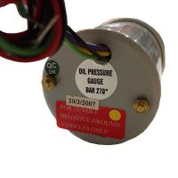 Όργανο Πίεσης Λαδιού Auto Gauge Λευκό 52mm Με 7 Χρώματα