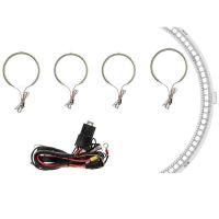 Angel Eyes LED Kit Για Bmw 3 E46 99-05 2x131mm & 2x146mm Λευκά 288 Smd Led V-040111 5 Τεμάχια