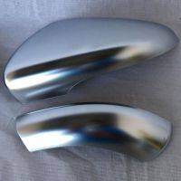 Καπάκια Καθρεφτών Για VW Golf VI (6) 08-12, Touran 10-15 Brushed Aluminium Πάνω-Κάτω Σετ 4 Τεμάχια