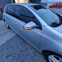 Καπάκια Καθρεφτών Για VW Golf VI (6) 08-12, Touran 10-15 Brushed Aluminium Πάνω-Κάτω Σετ 4 Τεμάχια