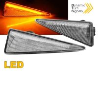 Πλαϊνά Φλας Φτερού Για Renault Megane 02-05 / Scenic 03-09 / Espace Led Dynamic Άσπρα 2 Τεμάχια