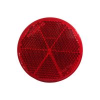 Αντανακλαστικό Αυτοκόλλητο Στρόγγυλο 60mm Proplast Κόκκινο 26101102 1 Τεμάχιο