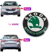 Αυτοκόλλητο Σήμα Skoda Καπό / Πορτ - Παγκάζ Μεγάλο Πράσινο 9cm