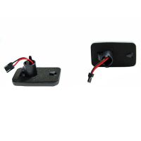 Πλαϊνά Φλας Φτερού Για VW Golf 1 / 2 74-91 / Jetta 84-91 / Corrado 88-95 Led Dynamic Φιμέ 2 Τεμάχια