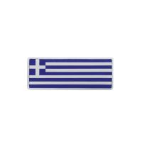 Αυτοκόλλητο Αυτοκινήτου Ελληνική Μακρόστενη Σημαία 8cm x 3cm Με Επικάλυψη Σμάλτου 1 Τεμάχιο 20933