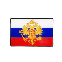 Αυτοκόλλητο Αυτοκινήτου Σημαία ''Ρωσία΄΄ 8cm x 5.4cm Με Επικάλυψη Σμάλτου 1 Τεμάχιο