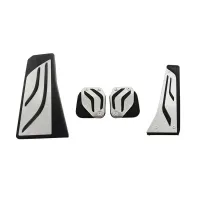 Πεντάλ Αλουμινίου Κουμπωτά Και Footrest Για Bmw 5 F10, 6 F12/F13, X3 F25, X4 F26 Manual Χειροκίνητο Σετ 4 Τεμάχια