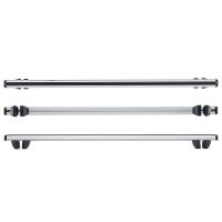 Μπάρες Οροφής Αλουμινίου CRUZ Oplus 924-036 R-128cm Railing System Ασημί 2 Τεμάχια