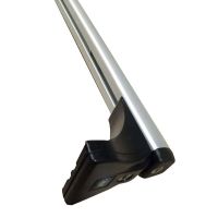 Μπάρες Οροφής Αλουμινίου CRUZ Aluplus 925-434 Σετ Με Πόδια Για Fiat Punto / Grande Punto / Evo 05-12 / 12+ 3D Ασημί 2 Τεμάχια