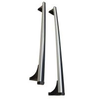 Μπάρες Οροφής Αλουμινίου CRUZ Aluplus 925-434 Σετ Με Πόδια Για Fiat Punto / Grande Punto / Evo 05-12 / 12+ 3D Ασημί 2 Τεμάχια