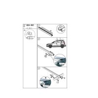 Μπάρες Οροφής Αλουμινίου CRUZ Oplus 924-051 R-118cm Railing System Για Skoda Yeti 09-14 Ασημί 2 Τεμάχια