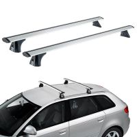 Μπάρες Οροφής Αλουμινίου Αεροδυναμικές CRUZ 924-783 Airo X-118cm Ασημί 2 Τεμάχια