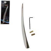 Κεραία Οροφής Αυτοκινήτου Universal Αλουμινίου Καμπυλωτή Aσημί 12cm Με Αντάπτορες [CLONE]