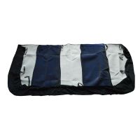 Καλύμματα Καθισμάτων Υφασμάτινα Smart Style Μαύρο-Μπλε Σετ Εμπρός-Πίσω 8 Τεμάχια