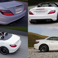 Αεροτομή Πορτ Παγκάζ Για Mercedes-Benz SLK R172 11-19 Amg Look Lipspoiler Από Abs Πλαστικό