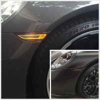 Πλαϊνά Φλας Φτερού Για Porsche  911 Carrera 991 11-16 / Boxster 718 16+ / Cayman 981 12-16 / Cayman 718 16+ Led Dynamic Φιμέ 2 Τεμάχια