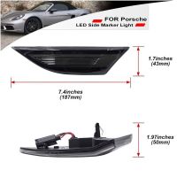Πλαϊνά Φλας Φτερού Για Porsche  911 Carrera 991 11-16 / Boxster 718 16+ / Cayman 981 12-16 / Cayman 718 16+ Led Dynamic Φιμέ 2 Τεμάχια