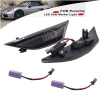 Πλαϊνά Φλας Φτερού Για Porsche  911 Carrera 991 11-16 / Boxster 718 16+ / Cayman 981 12-16 / Cayman 718 16+ Led Dynamic Φιμέ 2 Τεμάχια