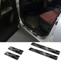 Διακοσμητικά Εσωτερικά Μασπιέ Πόρτας Για Toyota Rav4 16-18 / Toyota C-ΗR 2016+ Ηybrid Μαύρα Αυτοκόλλητα 4 Τεμάχια