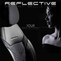Καλύμματα Αυτοκινήτου Otom Reflective Design Universal Jacquard / Rachel / Δερματίνη Σετ Εμπρός / Πίσω 11 Τεμαχίων Μαύρο - Σκούρο Γκρι RFL-2603