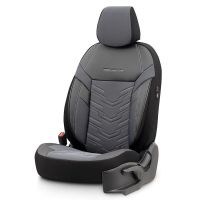 Καλύμματα Αυτοκινήτου Otom Reflective Design Universal Jacquard / Rachel / Δερματίνη Σετ Εμπρός / Πίσω 11 Τεμαχίων Μαύρο - Σκούρο Γκρι RFL-2603