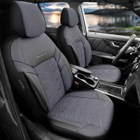 Καλύμματα Αυτοκινήτου Otom Reflective Design Universal Jacquard / Rachel / Δερματίνη Σετ Εμπρός / Πίσω 11 Τεμαχίων Μαύρο - Σκούρο Γκρι RFL-2603