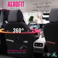 Καλύμματα Αυτοκινήτου Otom Signature Design Universal Δερματίνη / Rachel Σετ Εμπρός / Πίσω 11 Τεμαχίων Μαύρο Με Κόκκινη Ραφή SGT-2402