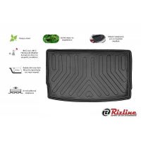 Πατάκι Πορτ-Παγκάζ 3D Σκαφάκι Από Λάστιχο TPE Για Renault Zoe 2012+ Μαύρο Rizline