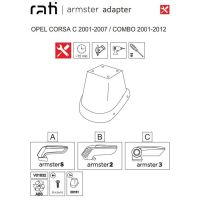 Βάση Τεμπέλη Ειδική Για Opel Corsa C 01-07 / Combo 01-12 Armster Rati 1 Τεμάχιο