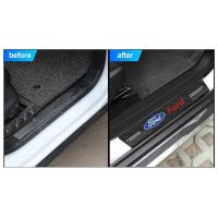 Διακοσμητικά Εσωτερικά Μασπιέ Πόρτας Carbon Look Ford Αυτοκόλλητα 4 Τεμάχια
