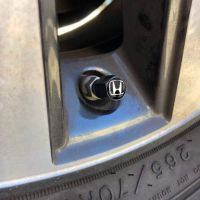 Καπάκια Βαλβίδων Αυτοκινήτου Με Μπρελόκ Honda Μαύρο 5 Τεμάχια