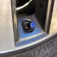 Καπάκια Βαλβίδων Αυτοκινήτου Με Μπρελόκ Ford Μαύρο 5 Τεμάχια