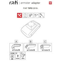 Βάση Τεμπέλη Ειδική Για Fiat Tipo 2016+ Armster Rati 1 Τεμάχιο