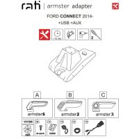 Βάση Τεμπέλη Ειδική Για Ford Connect 14-18 Armster Rati 1 Τεμάχιο