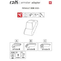 Βάση Τεμπέλη Ειδική Για Renault Zoe 2020+ Armster Rati 1 Τεμάχιο