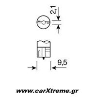 Λαμπάκι Led T10 1SMDx2CHIPS
