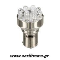 Λάμπα 11 Led 12V PY21W Πορτοκαλί