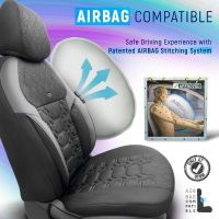 Καλύμματα Αυτοκινήτου Otom Pulse Design Universal Δερματίνη / Rachel Σετ Εμπρός / Πίσω 11 Τεμαχίων Μαύρο PLS-2901