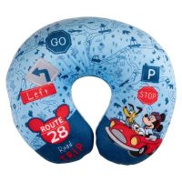 Παιδικό Μαξιλαράκι Αυχένα Ταξιδιού Mickey - Pluto Road Trip 27cm x 23cm Μπλε 1 Τεμάχιο