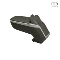 Κονσόλα Χειροφρένου Τεμπέλης Με Βάση Armster 2 Για Kia Soul 09-14 Ασημί Χρώμα Σετ 2  Τεμάχια