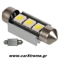 Λαμπάκια Σωληνωτά CanBus 3 SMD 36mm