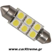 Λαμπάκια Σωληνωτά 6 SMD 42mm