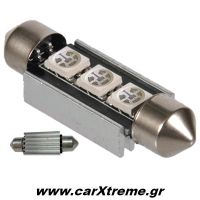 Λαμπάκια Σωληνωτά CanBus 3 SMD 39mm