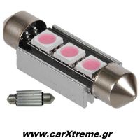 Λαμπάκια Σωληνωτά CanBus 3 SMD 39mm
