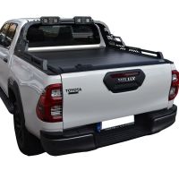 ΚΑΠΑΚΙ ΚΑΡΟΤΣΑΣ ΡΟΛΟ ΑΛΟΥΜΙΝΙΟΥ ΜΕ PREMIUM LED ROLL-BAR TEK 2 MAX 9080 ROLL+RB 430LED TOYOTA HILUX REVO 2016+&amp;HILUX 2021+