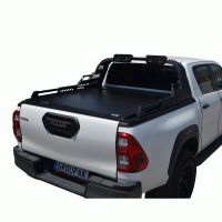 ΚΑΠΑΚΙ ΚΑΡΟΤΣΑΣ ΡΟΛΟ ΑΛΟΥΜΙΝΙΟΥ ΜΕ PREMIUM LED ROLL-BAR TEK 2 MAX 9080 ROLL+RB 430LED TOYOTA HILUX REVO 2016+&amp;HILUX 2021+