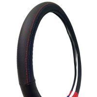 Κάλυμμα Τιμονιού Δερματίνη Tricolore M- Sport Μαύρο Με 3 Χρώματα ///Μ Medium 37-39cm