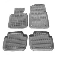 Πατάκια Σκαφάκια 3D Από Λάστιχο Για Bmw 3 E46 98-05 "Star Diamond" 4 Τεμάχια Γκρι