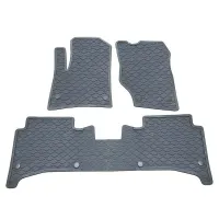 Πατάκια Σκαφάκια 3D Από Λάστιχο Για Porsche Cayenne 1 (9PA) (02-11) / VW Touareg 1 (7L) 02-10 "Star Diamond" 3 Τεμάχια Γκρι