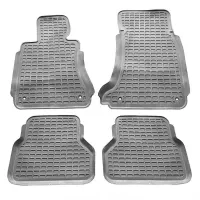 Πατάκια Σκαφάκια 3D Από Λάστιχο Για BMW Series 5 E39 1999-2003/ E60 2004-2009/ F10 2009-2013 "Star Diamond" 4 Τεμάχια Γκρι